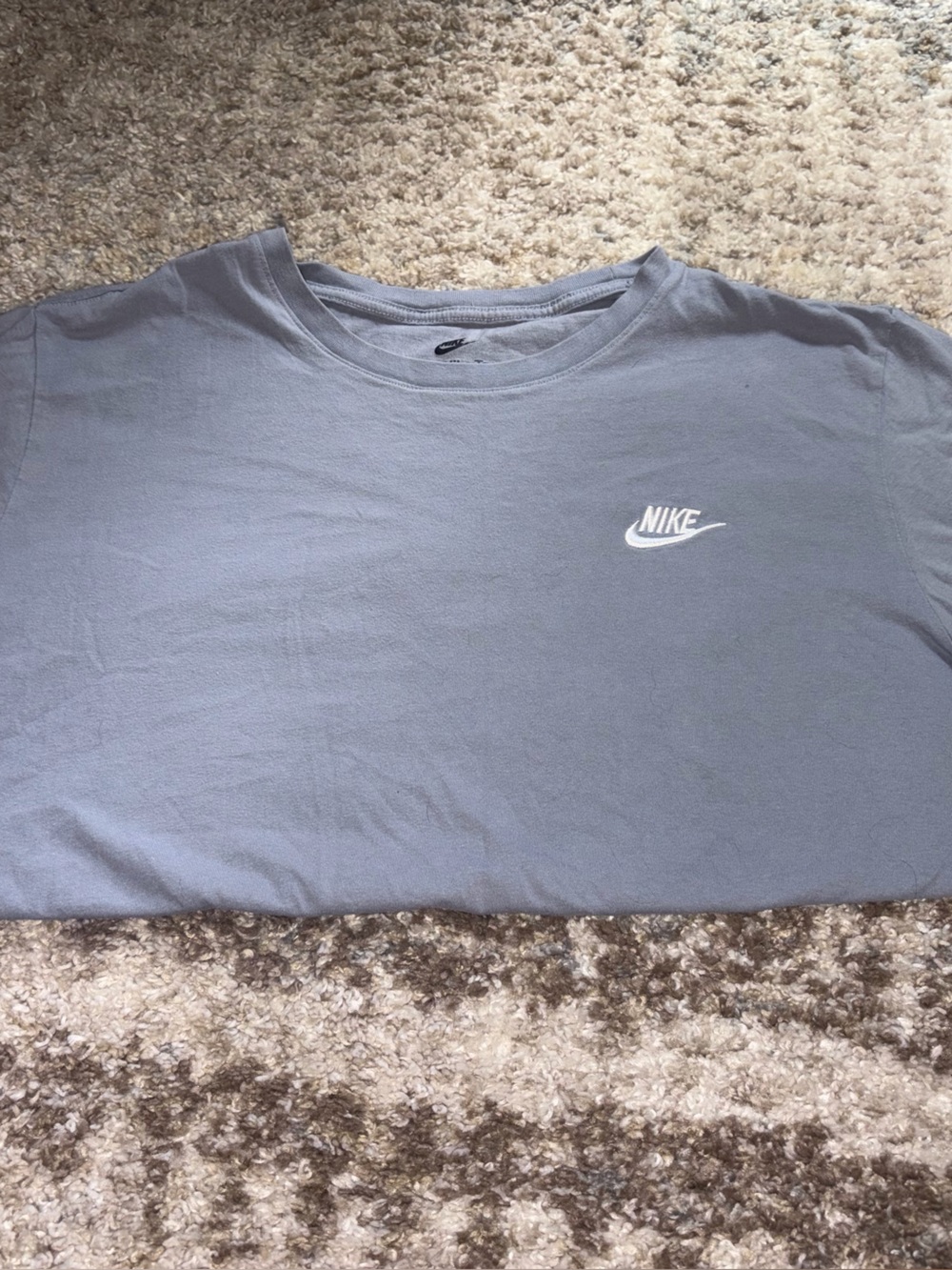 Nike Men's Short Sleeve Logo Tee — Light Blue